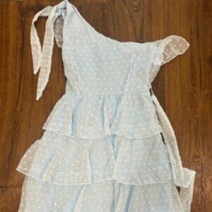 Lucy In The Sky Baby Blue Pattern Dress